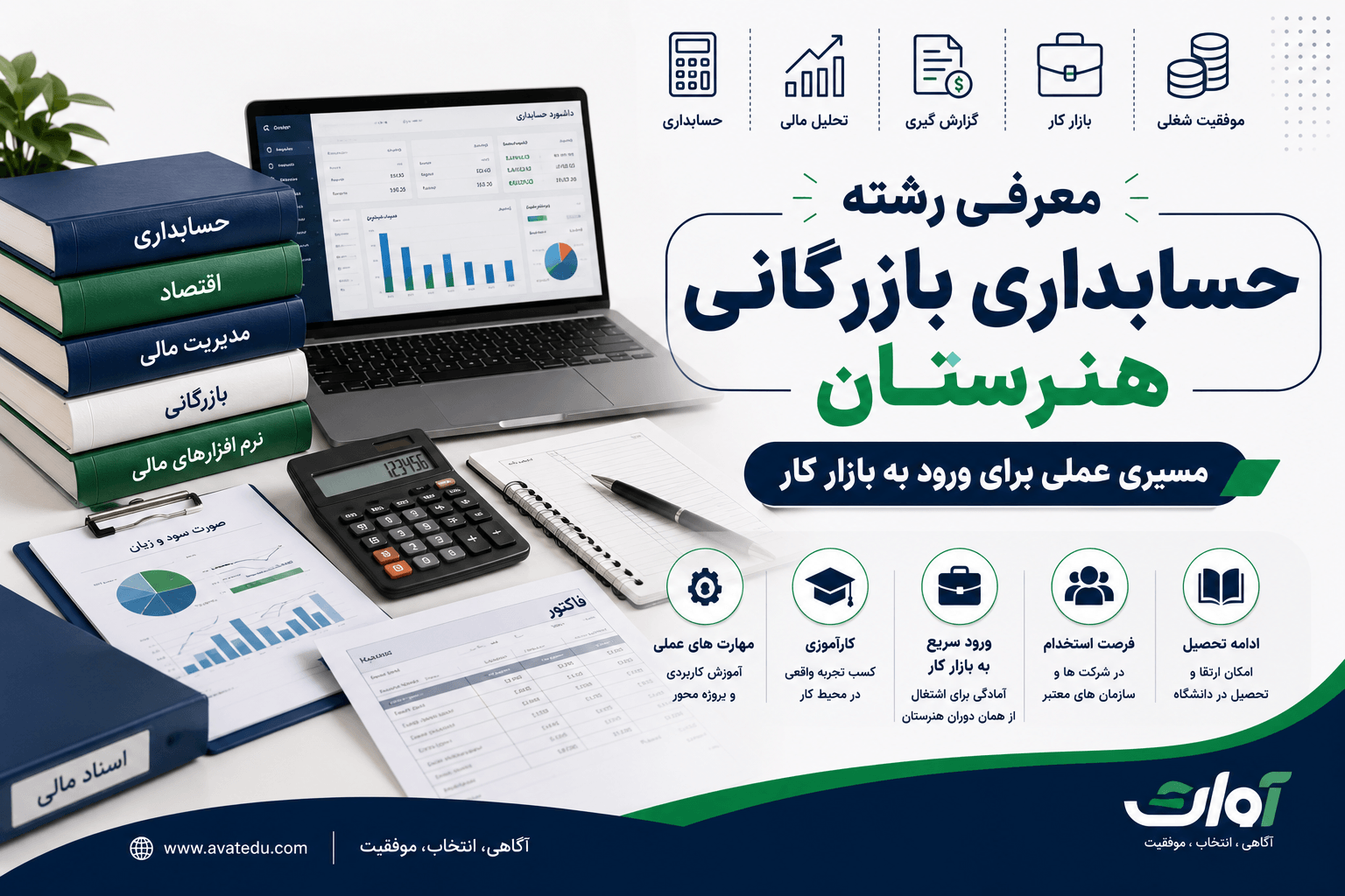 معرفی رشته حسابداری بازرگانی هنرستان؛ مسیری عملی برای ورود به بازار کار