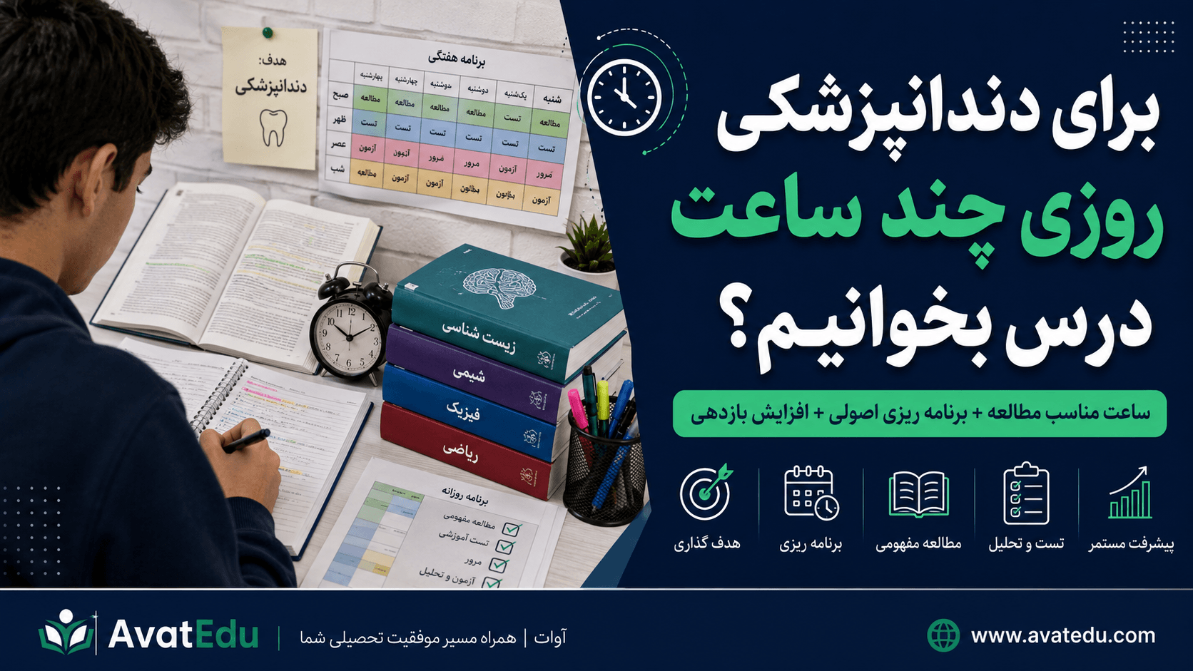 برای دندانپزشکی روزی چند ساعت درس بخوانیم؟ راهنمای واقعی ساعت مطالعه