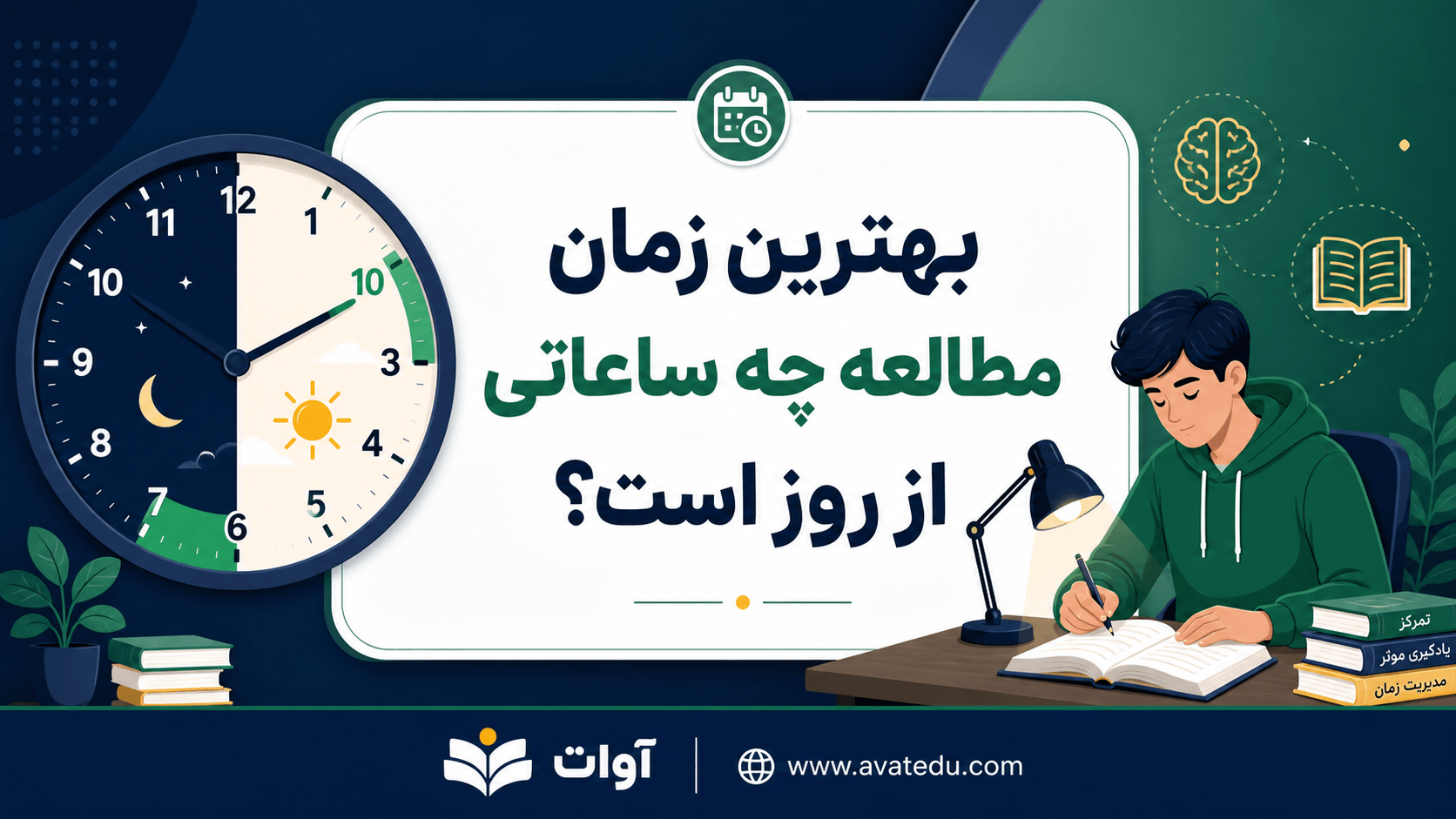 بهترین زمان مطالعه چه ساعاتی از روز است؟ راهنمای کامل